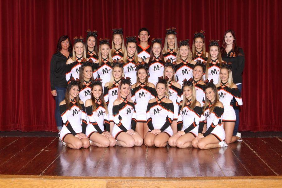 The 2016-2017 MCHS Varsity cheer team will be competing at US Cellular Coliseum tonight for the Preliminary Rounds at IHSA Competition Cheer. The Indians will be taking the stage at 6:55 p.m. in hopes to make it to state finals which would be Saturday.  