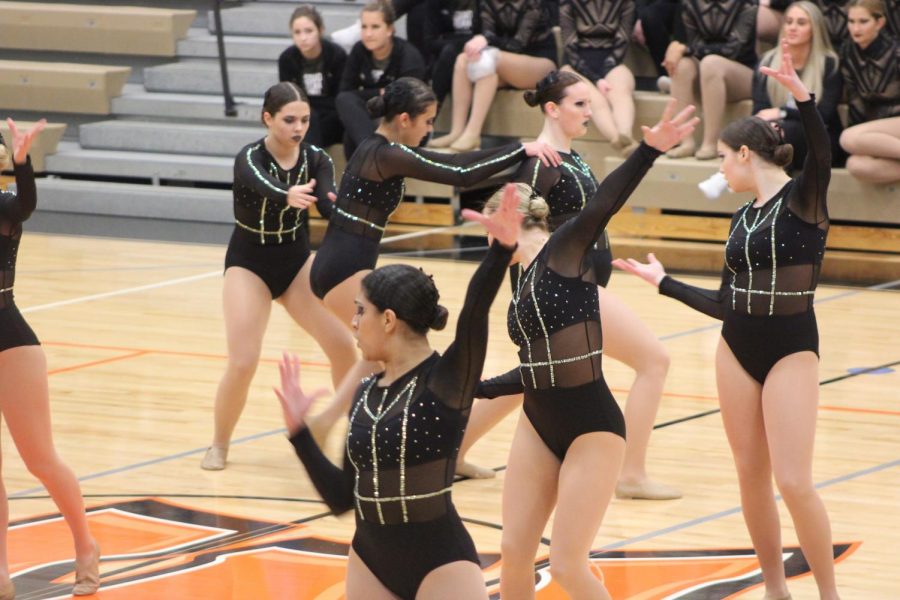 The Arrowettes perform at the SPC Championship competition on Jan. 10 at MCHS South Campus.