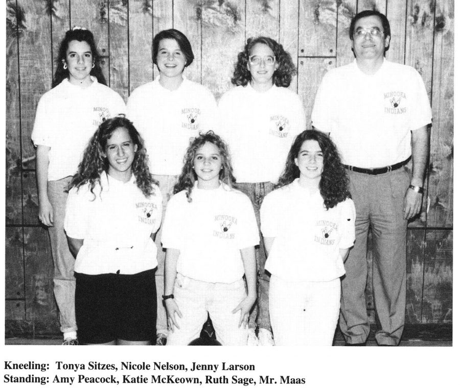 Minookas+first+girls+bowling+team+competed+during+the+1992-93+season.+This+photo+is+from+that+years+yearbook.+
