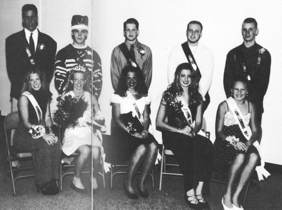 Jimmy Gura and Jennie Thompson were crowned Homecoming king and queen, respectively, in 1994. The two were dating, later married, and now live in Minooka. 