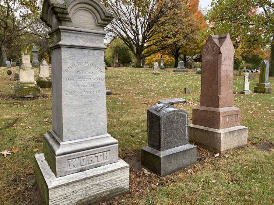 Poet Philip Worth is buried in the Willard Grove Cemetery in Channahon.  He memorialized a Minooka school fire in one of his poems. 