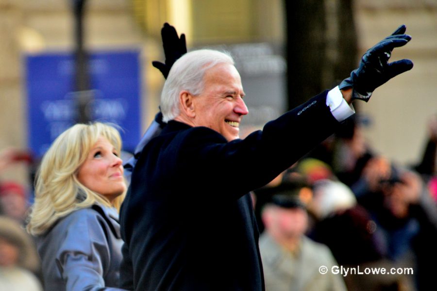Jill and Joe Biden are seen at the 2013 Presidential Inauguration of Barack Obama. 