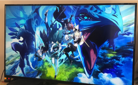 Genshin Impact’s opening screen artwork is seen on the PS4 when loading up the game.