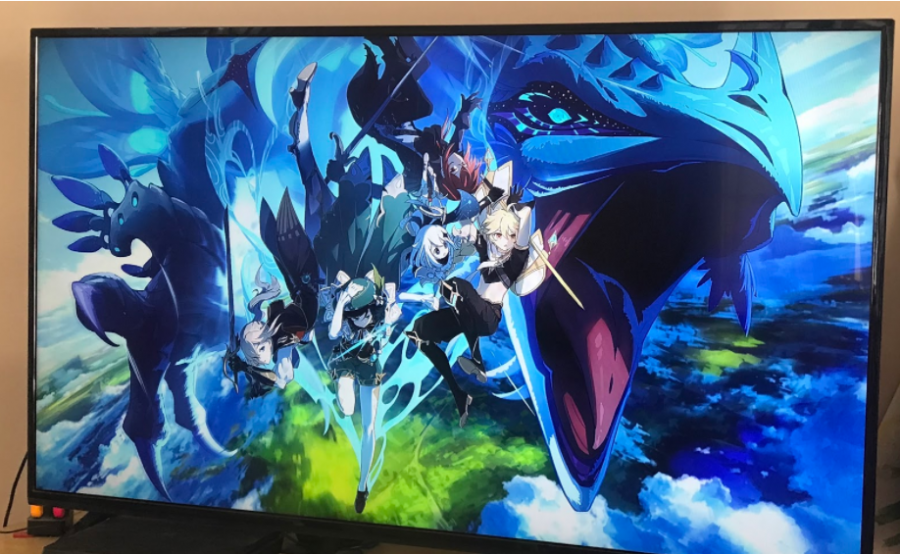 Genshin+Impact%E2%80%99s+opening+screen+artwork+is+seen+on+the+PS4+when+loading+up+the+game.