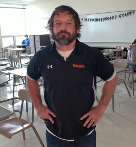 This is Mike Kimberlins first year as head coach of the Minooka wrestling program.  