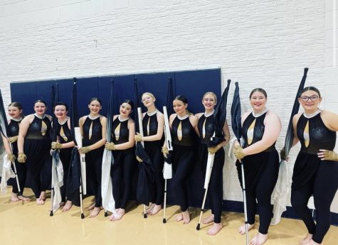 The winterguard competes at regionals this weekend. 