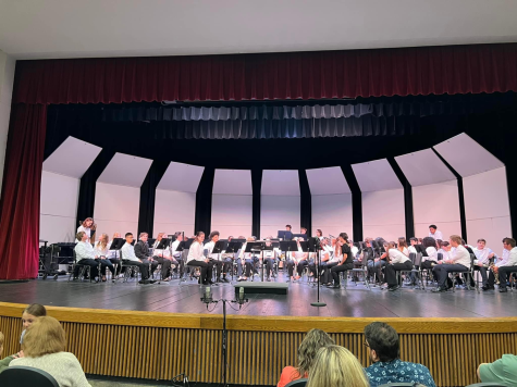 Students perform at the fall band concert on Nov. 10, 2022. 