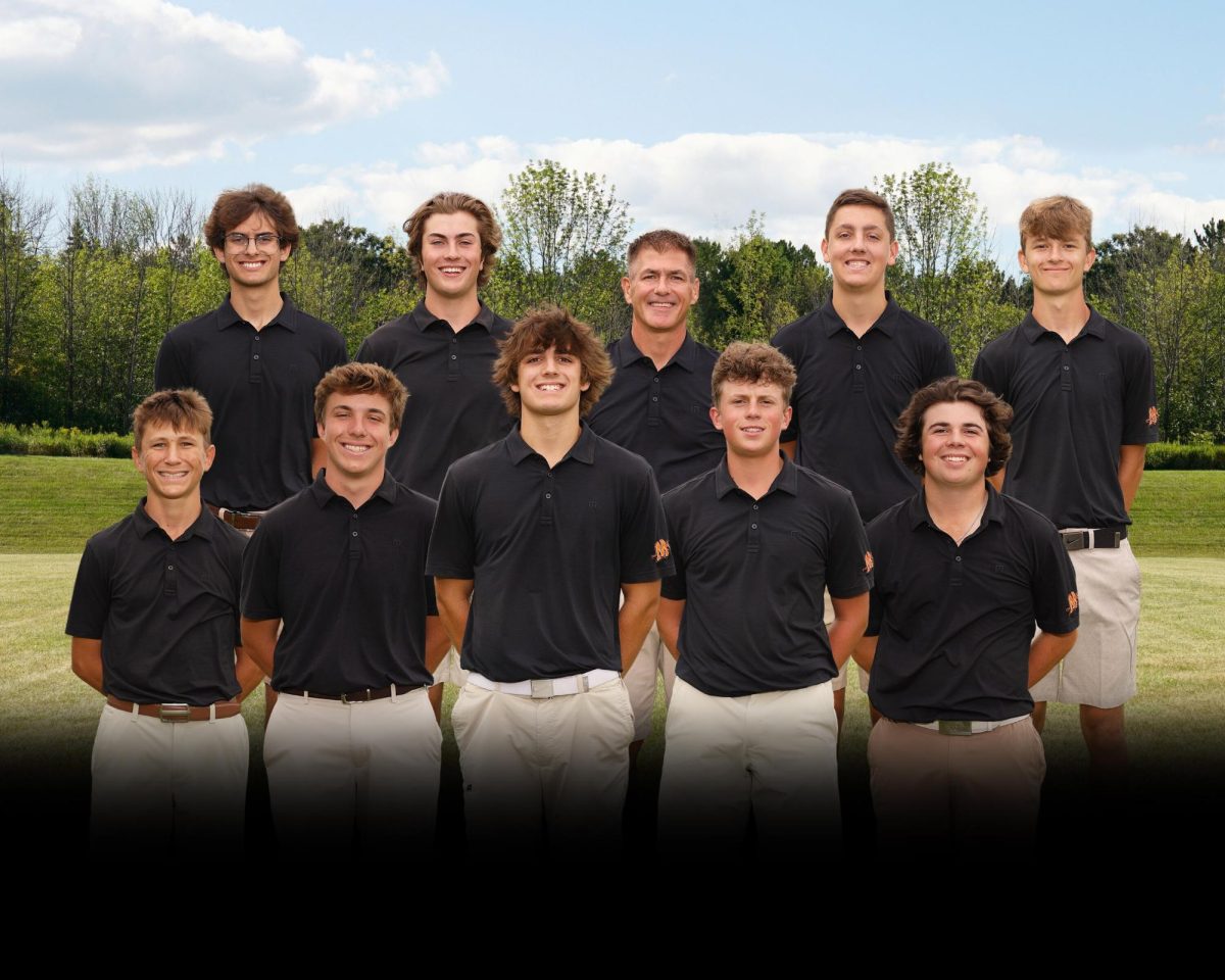 The varsity boys golf team is coached by Jeff Petrovic. 