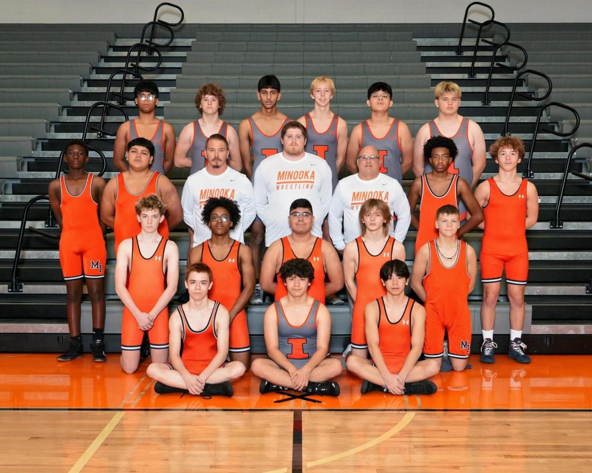 The JV wrestling team is coached by Andrew Knoll, Drew Gutknecht, and Bernie Ruettiger. 